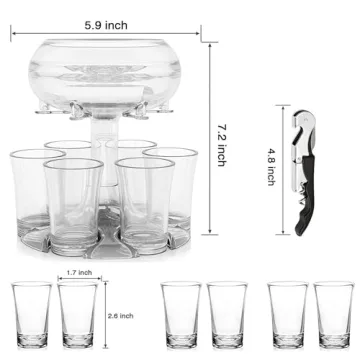 Adjustable Shot Glass Dispenser for Effortless Pouring