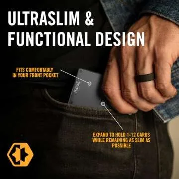 Ridge Wallets for Men - Slim Minimalist Wallet For Men, Front Pocket Wallets for Men, RFID Wallet Fo...