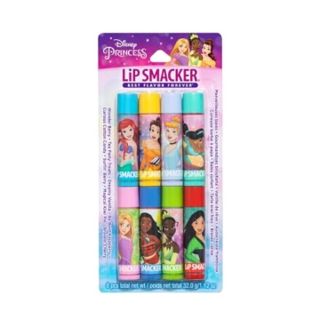 Disney Princess Lip Balm Party Pack - 8 Magical Flavors for Kids