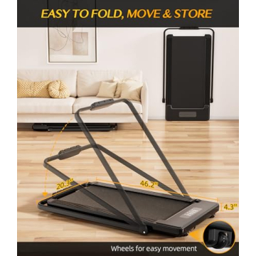 Bifanuo Folding Treadmill for Home and Office Fitness