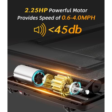 Bifanuo Folding Treadmill for Home and Office Fitness