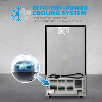 Cooler for 125 Cans LED Mini Fridge for Home or Bar