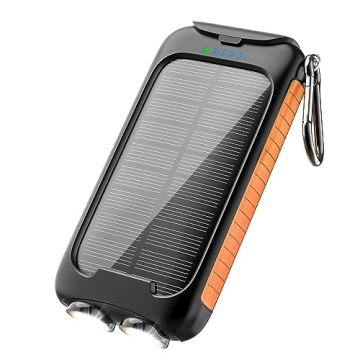 2024 Upgrade Solar Power Bank, Solar Charger, 38800mAh Outdoor Portable Charger, External Battery Pa...