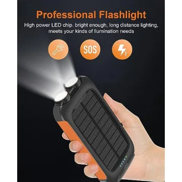 2024 Solar Power Bank for Outdoor Adventure, 38800mAh