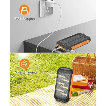 2024 Solar Power Bank for Outdoor Adventure, 38800mAh