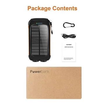 2024 Solar Power Bank for Outdoor Adventure, 38800mAh