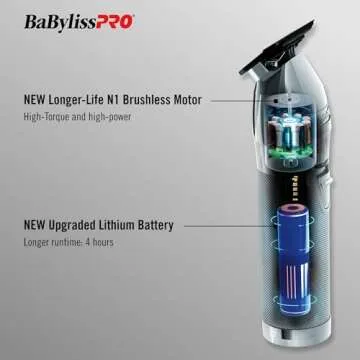 BaBylissPRO FX+ Professional Hair Trimmers in Silver