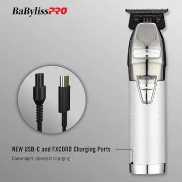 BaBylissPRO FX+ Professional Hair Trimmers in Silver