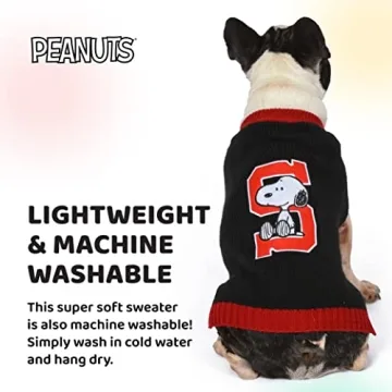 Peanuts Snoopy Large Dog Sweater - Stylish & Comfortable