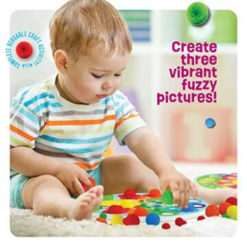 Pom Pom Arts & Crafts Kit for Toddlers - Toddler Art Activity Easter Craft for Little Boys & Girls A...