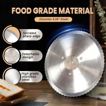 Adjustable Manual Bread Slicer for Perfect Slices