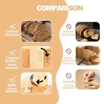 Adjustable Manual Bread Slicer for Perfect Slices