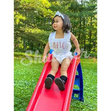 Cute Backless Ruffles Birthday Romper for Girls