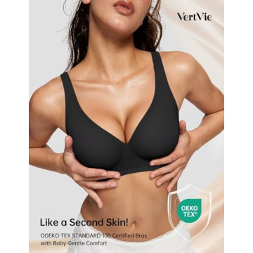 Vertvie Wireless Seamless Bra for Women Comfort Support