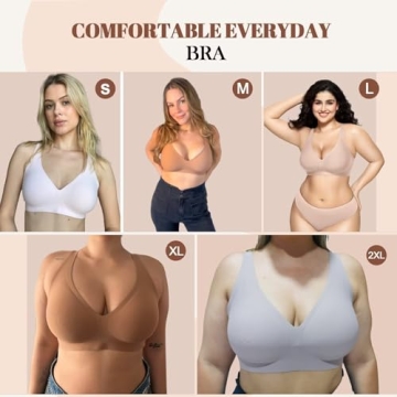 Vertvie Wireless Seamless Bra for Women Comfort Support