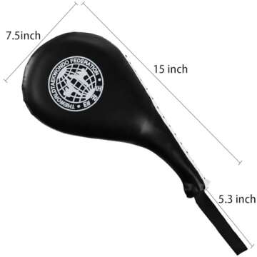 Nicunom 2 Pack Taekwondo Kick Pads, Durable Striking Pad Target TKD Karate Martial Arts Strike Targe...