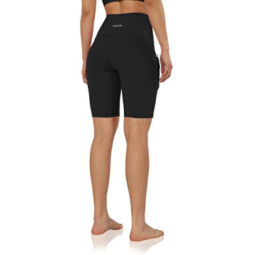 High Waist Workout Bike Shorts with Pockets for Women