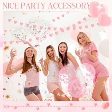 Breling Valentine's Felt Heart Garland for Romantic Decor