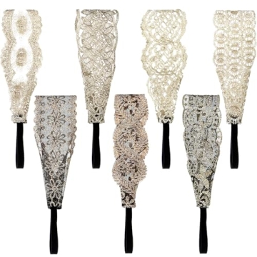 Elegant Gejoy 7-Piece Lace Headbands Set for Women & Girls - Stylish Hair Accessories