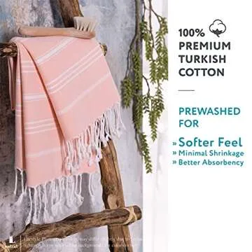 Soft Quick-Drying Turkish Hand Towels Set of 2 100% Cotton