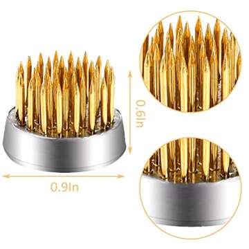 WUWEOT 12 Pack Flower Frog Holder, Kenzans Round Flower Arranger Mini Frog Floral Frog Pins, 0.9 Inc...