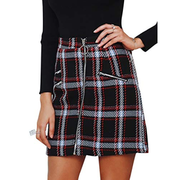 Elegant Plaid Tweed Skirt for Timeless Styles