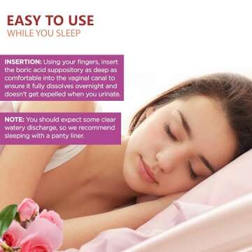 Pelvana Boric Acid Suppositories for Women 30 Count for Vaginal Odor - Third-Party Lab Tested & Made in The USA