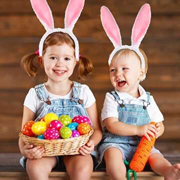 LovesTown Bunny Ears Headbands - 4 PCS for Parties