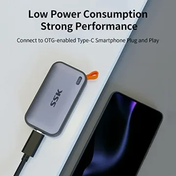 SSK 500GB Portable SSD Fast USB C External Drive