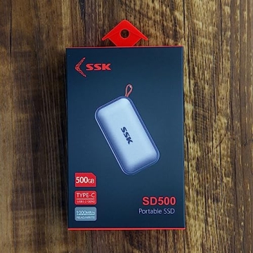 SSK 500GB Portable SSD Fast USB C External Drive