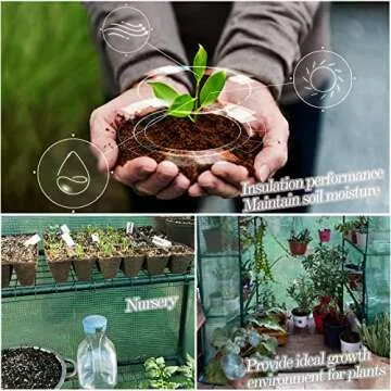 KOKSRY Mini Greenhouse,Greenhouses for Outdoors,Portable Walk in Green House for Garden Plants That Need Frost Protection and Away from Pests, Animals(56"x30"x76")-Green