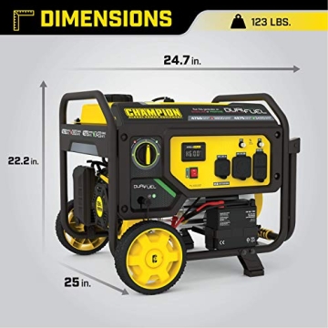 Champion 4750-Watt Dual Fuel Portable Generator