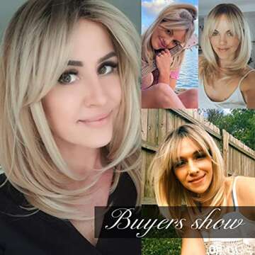 Alanhair Ombre Blonde Wigs - Stylish Hair for Every Occasion
