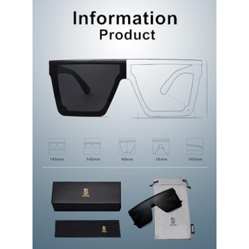 Stylish SOJOS Square Sunglasses for Women