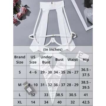 Kaei&Shi Sexy Strappy Lingerie with Choker Bodysuit