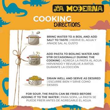 LA MODERNA Kids Dinosaur Pasta - Nutritious & Fun Meals