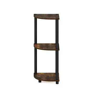 Furinno Turn-N-Tube 3-Tier Corner Display Rack - Stylish Shelving Unit