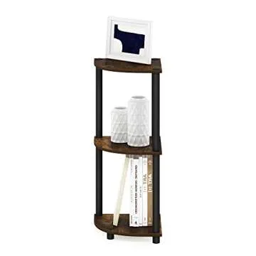 Furinno Turn-N-Tube 3-Tier Corner Display Rack - Stylish Shelving Unit