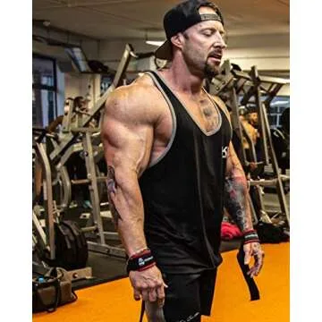 Gymreapers Lifting Wrist Straps for Weightlifting, Bodybuilding, Powerlifting, Strength Training, & Deadlifts - Padded Neoprene with 18" Cotton (Black/Red)