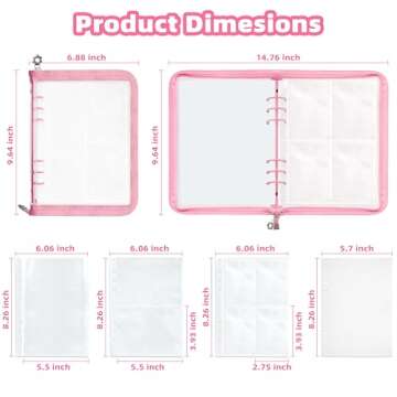 Mlife Sticker Organizer Binder Sticker Storage Organizer Reusable Sticker Book Collecting Album A5 S...