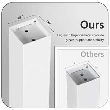 Yaheetech Modern Computer Desk Writing Study Table Dining Table for Home Office, PC Laptop Cart Workstation, Modern Simple Style PC Desk, Beige