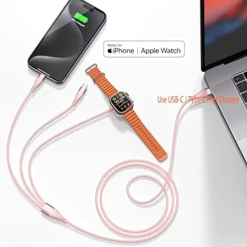 Apple Watch Charger Magnetic USB C to Lightning 2FT