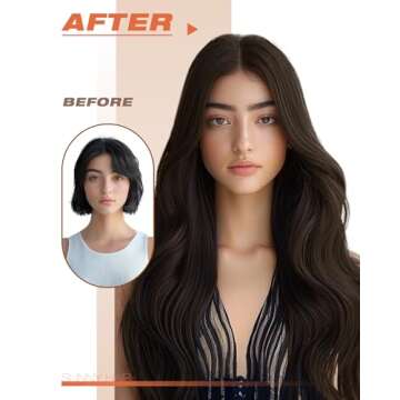 Sunny Hair Dark Brown Tape in Hair Extensions Human Hair Brown Tape in Human Hair Extensions Remy Tape in Extensions Human Hair Dark Brown for Women Tape in Hair Extensions for Wedding 20pcs 50g 20in