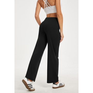 COPYLEAF Wide Leg Yoga Pants High Waist Stretchy with Pockets