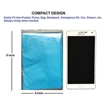 Rain Ponchos for Adults Disposable Emergency 20 Pack
