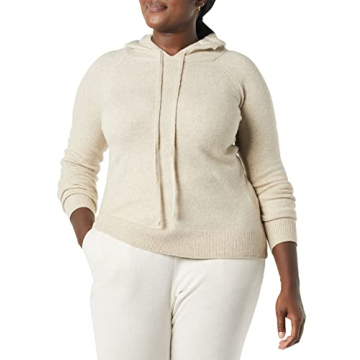 Amazon Essentials Women's Soft Touch Hooded Pullover Sweater in Beige - Cozy Comfort in Every Stitch