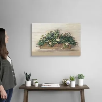 Market Geraniums Canvas Art Print by Carol Rowan 30x20