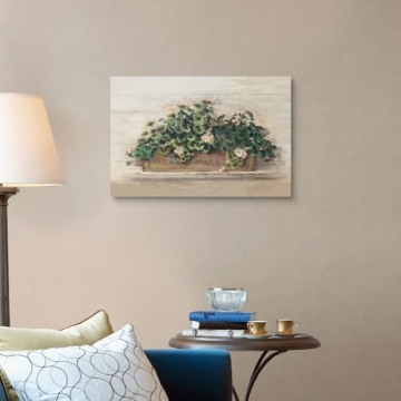 Market Geraniums Canvas Art Print by Carol Rowan 30x20