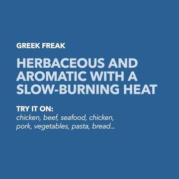 Spiceology - Greek Freak Mediterranean Seasoning Blend - Premium Greek Herbs & Spices for Chicken, Potatoes, Salad, Gyros, Pasta, Pizza & More - Fresh, Chef-Crafted Mediterranean Spice Blend (4 oz Jar)