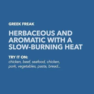 Spiceology - Greek Freak Mediterranean Seasoning Blend - Premium Greek Herbs & Spices for Chicken, Potatoes, Salad, Gyros, Pasta, Pizza & More - Fresh, Chef-Crafted Mediterranean Spice Blend (4 oz Jar)